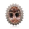 Image 3 : 14KT Rose Gold 13.41ct Morganite and Diamond Ring