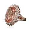 Image 4 : 14KT Rose Gold 13.41ct Morganite and Diamond Ring
