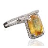 Image 4 : 18KT White Gold 5.00ct Sapphire and Diamond Ring