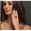 Image 1 : 14KT Two-Tone Gold 14.83ct Ruby and Diamond Ring
