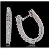 Image 4 : 14KT White Gold 1.62ctw Diamond Earrings