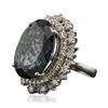 Image 4 : 14KT White Gold 5.63ct Topaz and Diamond Ring