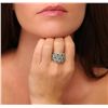 Image 5 : 14KT Yellow Gold 1.43cw Emerald and Diamond Ring