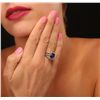 Image 5 : 14KT White Gold 3.10ct Tanzanite and Diamond Ring