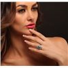 Image 5 : 14KT White Gold 3.88ct Aquamarine and Diamond Ring