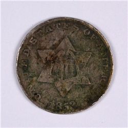 1853 THREE CENT SILVER