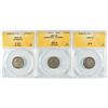 Image 1 : 3 - LIBERTY NICKELS, ALL ANACS, 1884, 1890 & 1892
