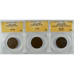 3 - HARD TIME TOKENS, ALL ANACS GRADED