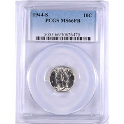 1944-S MERCURY DIME PCGS MS-66 FB