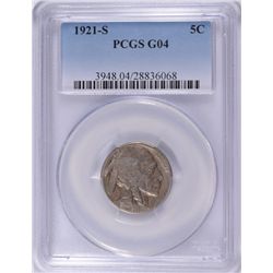 1921-S BUFFALO NICKEL PCGS GOOD-4