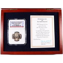 2007 GEORGE WASHINGTON (MINT ERROR) DOLLAR NGC MS-65