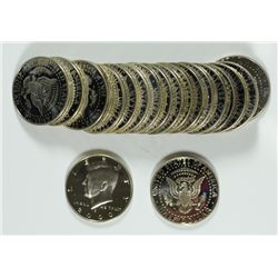 ROLL OF 2000-S SLIVER PROOF KENNEDY HALF DOLLARS