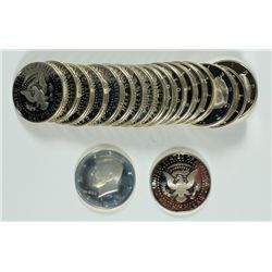 ROLL OF 2003-S SLIVER PROOF KENNEDY HALF DOLLARS