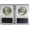 Image 2 : 1951-D, & 53-D FRANKLIN HALF DOLLARS NGC MS-63 FBL