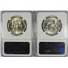 Image 2 : LOT OF ( 2 ) 1953-S FRANKLIN HALF DOLLARS, NGC MS-63