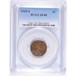1915-S LINCOLN CENT PCGS XF 40