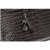 Image 7 : Authentic Vintage Hermes 35cm Graphite Birkin in Crocodile Leather With Gold Hardware