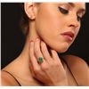 Image 5 : 14KT Yellow Gold 3.01ct Emerald and Diamond Ring