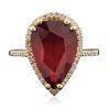Image 3 : 14KT Yellow Gold 6.78ct Ruby and Diamond Ring
