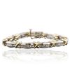 Image 3 : 10KT Two-Tone Gold 2.93ctw Diamond Tennis Bracelet