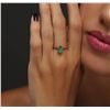 Image 6 : 14KT Yellow Gold 1.08ct Emerald Ring