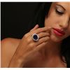 Image 5 : 18KT White Gold GIA Certified 20.48ct Tanzanite and Diamond Ring