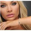 Image 5 : 14KT White Gold 1.01ctw Diamond Bangle Bracelet