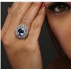 Image 5 : 14KT White Gold 3.32ct Tanzanite and Diamond Ring