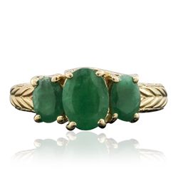 14KT Yellow Gold 1.85ctw Emerald Ring