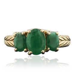 14KT Yellow Gold 1.85ctw Emerald Ring