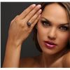 Image 3 : 14KT Rose Gold Pearl, Pink Sapphire and Black Diamond Ring