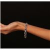 Image 5 : 14KT White Gold 10.79ctw Tanzanite and Diamond Bracelet