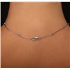 Image 5 : 14KT White Gold 2.58ct Emerald and Diamond Necklace