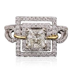 18KT Two-Tone Gold 2.09ctw Diamond Ring