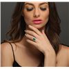 Image 3 : 14KT Two-Tone Gold 2.55ct Emerald and Diamond Ring