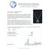 Image 8 : 14KT Yellow Gold 9.14ct Emerald and Diamond Pendant With Chain