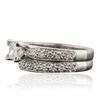 Image 2 : Platinum 1.13ctw Diamond Ring Wedding Set