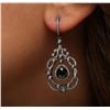 Image 1 : 18KT Black Gold 6.20ctw Black Diamond Earrings