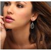 Image 5 : 18KT Black Gold 6.20ctw Black Diamond Earrings