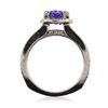 Image 6 : 14KT White Gold 1.40ct Tanzanite and Diamond Ring