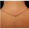 Image 5 : 14KT Rose Gold 14.81ct Morganite and Diamond Pendant With Chain