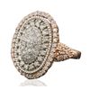 Image 4 : 14KT Rose Gold 1.43ctw Diamond Ring