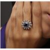 Image 6 : 14KT White Gold 3.36ct Tanzanite and Diamond Ring