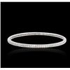 Image 3 : 14KT White Gold 2.65ctw Diamond Bangle Bracelet