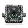 Image 3 : 18KT White Gold 3.00ct Tourmaline and Diamond Ring