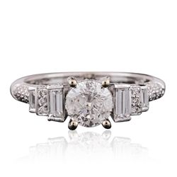 18KT White Gold 1.77ctw Diamond Ring