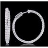 Image 4 : 14KT White Gold 1.76ctw Diamond Earrings