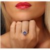 Image 5 : 14KT White Gold 2.18ct Tanzanite and Diamond Ring