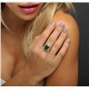 Image 5 : 14KT White Gold 4.06ct Emerald and Diamond Ring