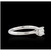 Image 4 : 14KT White Gold 0.89ct Brilliant Cut Diamond Solitaire Ring